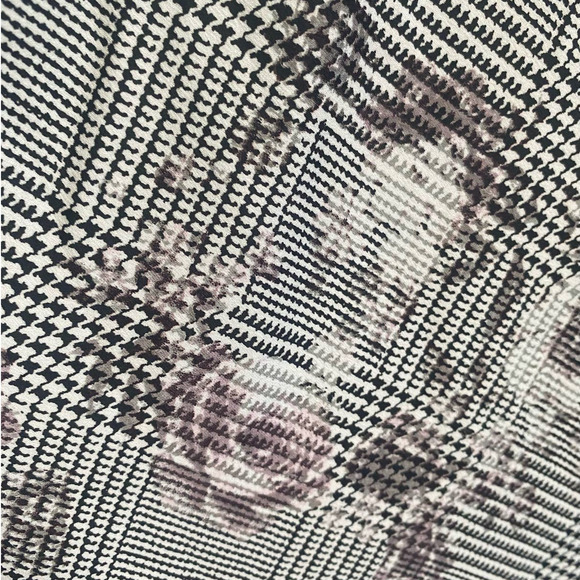 Rachel Roy Houndstooth Floral Midi Length Tea Dress 16W - Picture 10 of 10